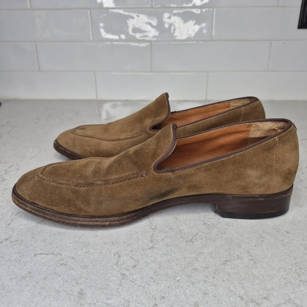 FRYE Men's Size 10D‎ JEFFERSON VENETIAN LOAFER Suede CHESTNUT